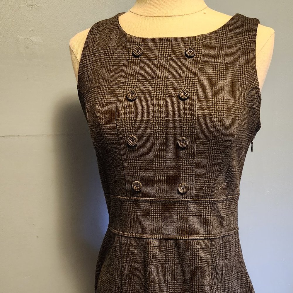 Mid length plaid dress